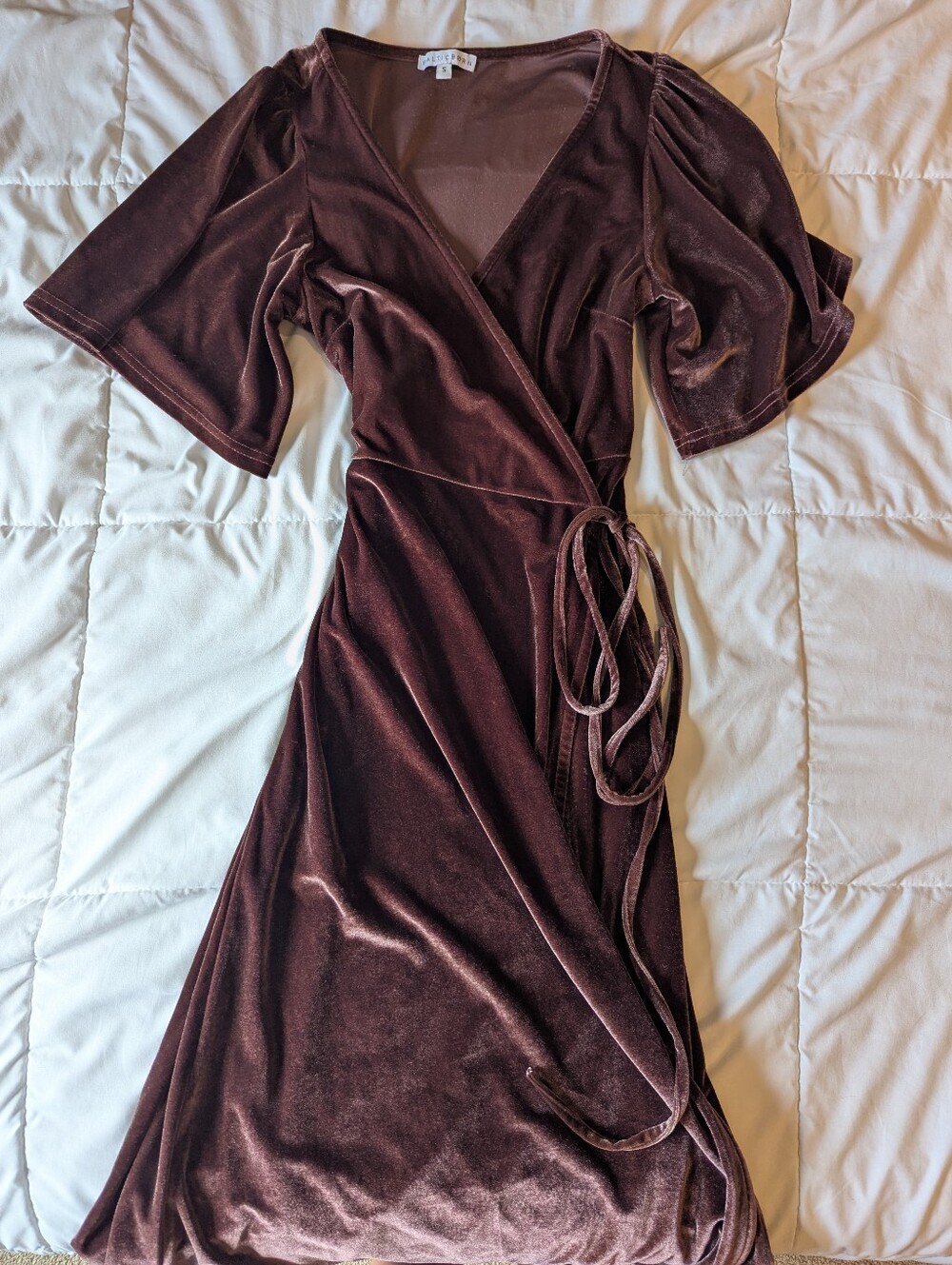 Baltic Born Wrap Plum Colored Dress
